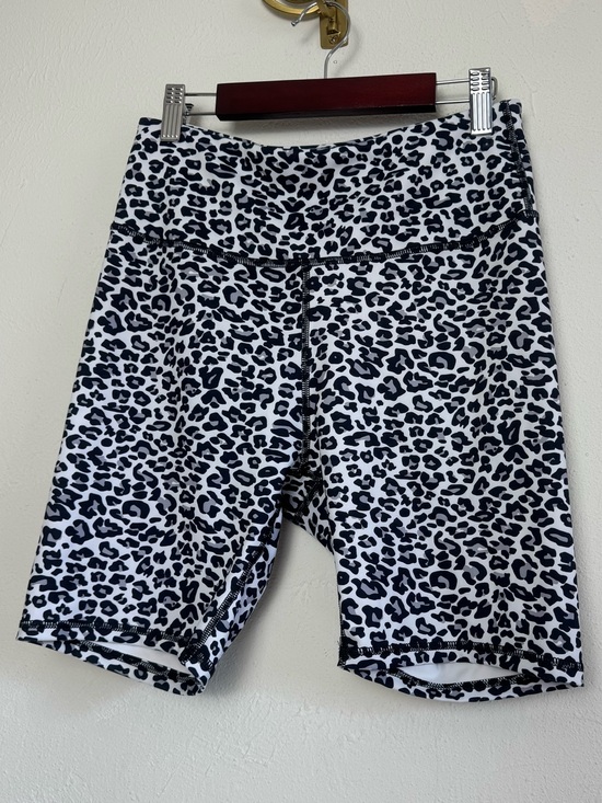 Pants - High‎ Rise Bermuda Length Leopard Print Bike Shorts